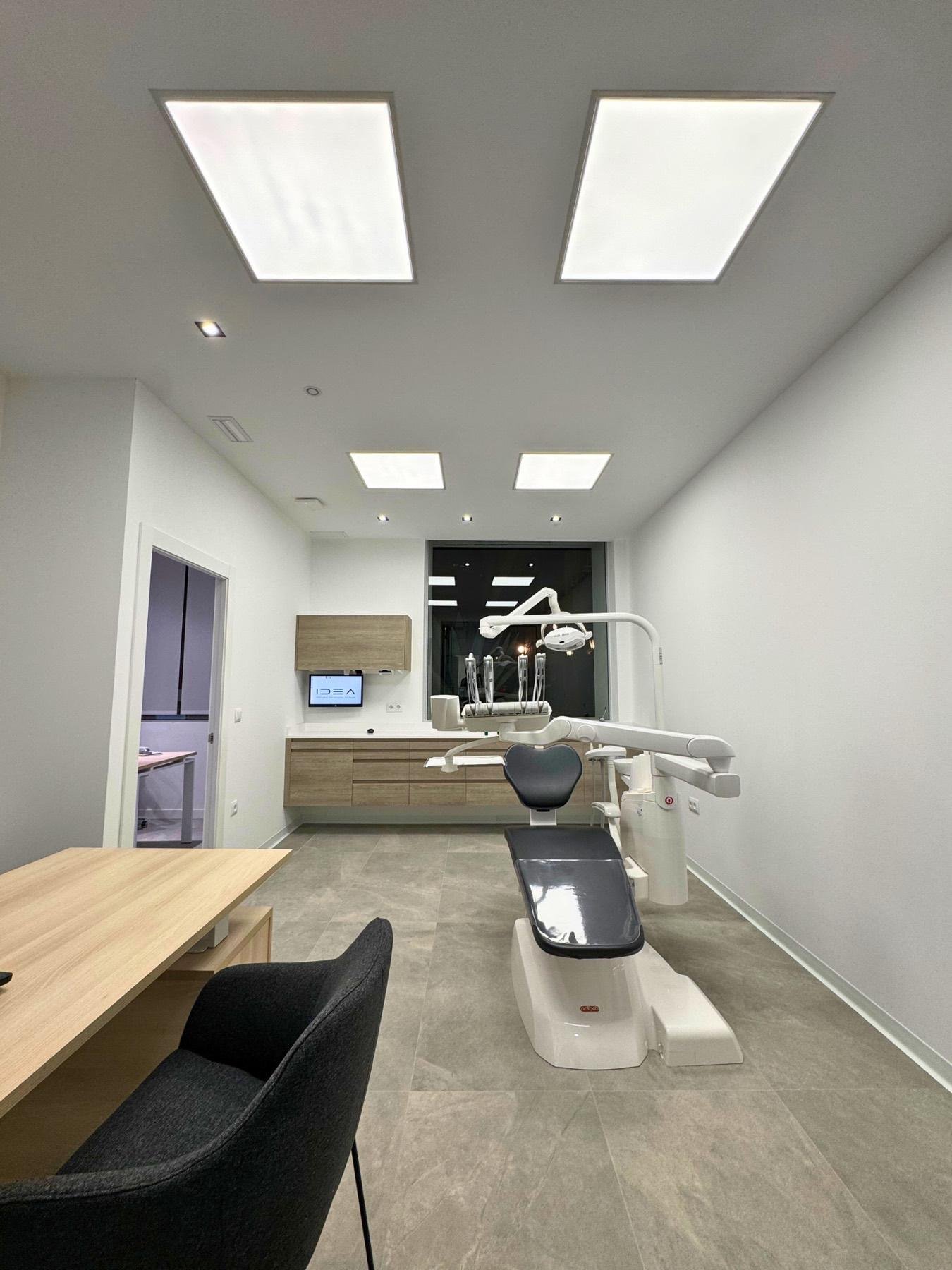 Gabinete dental de IDEA donde se toman los registros digitales para protectores bucales a medida